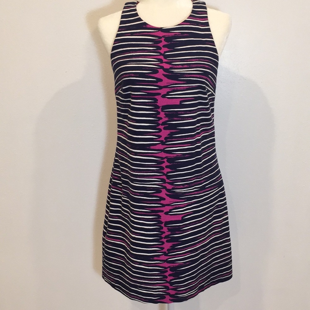 Trina Turk A-Line Sheath Dress Size 8 Blue Purple
